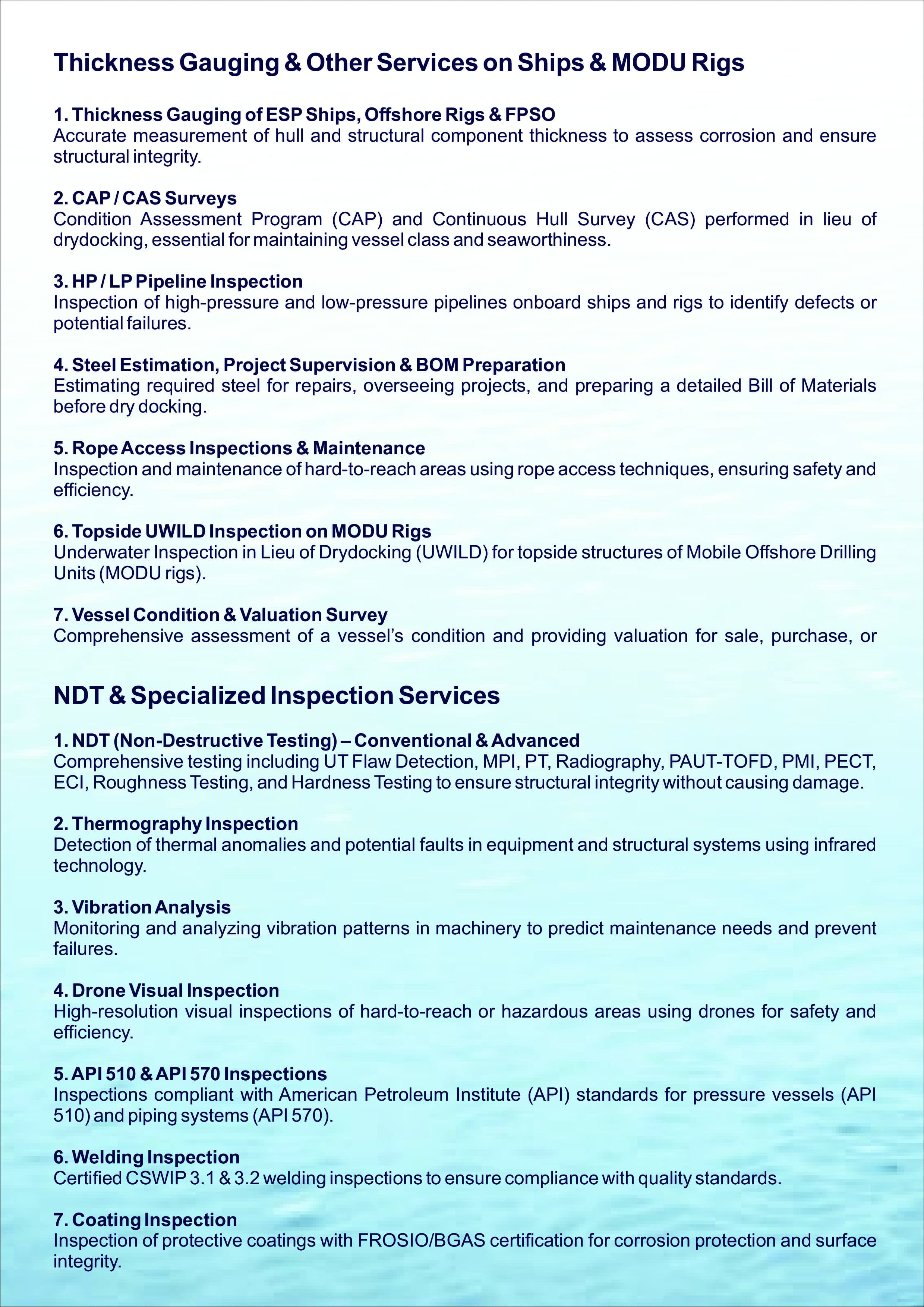 Professional Marine Inspection, Survey & Compliance Auditing thumbnail 4