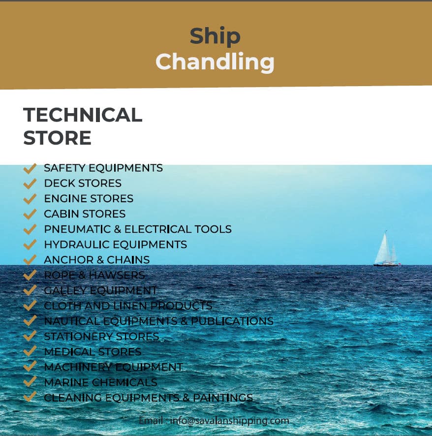 Savalan Shipping Marine Spare Parts Supply